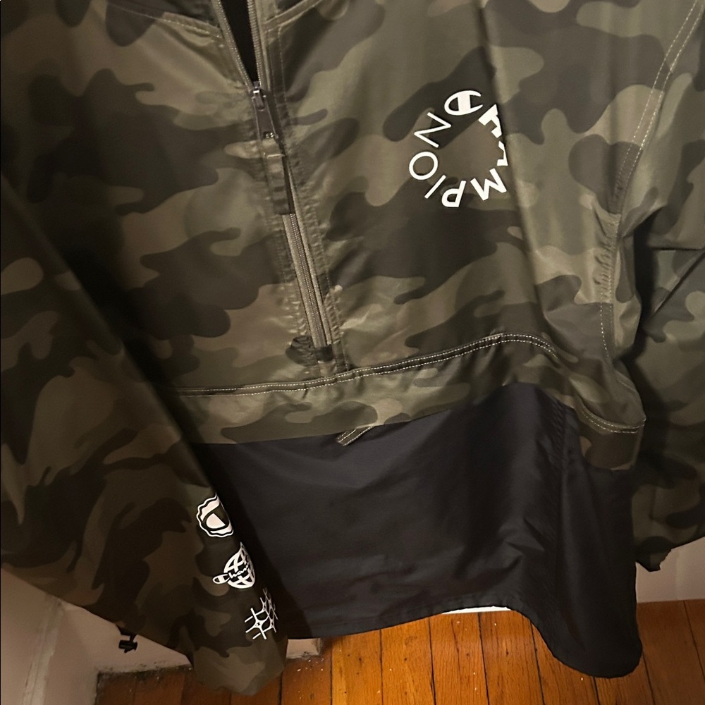 Champion Olive Green Athletic Jacket - Picture 6 of 6